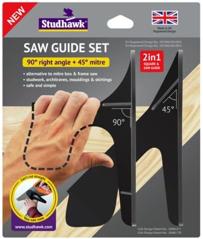 Saw Guide Set by Studhawk New! 90+45 Degree Alternative to mitre Box