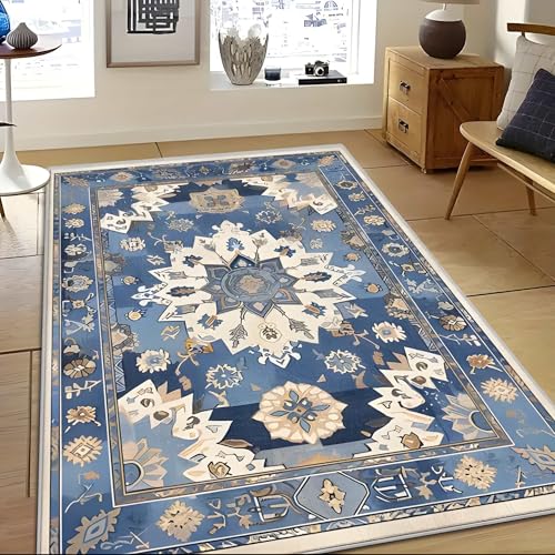 Image of Premium 3D Printed Carpets for Living Room | Carpets for Hall | Bedroom | Living Area | 4x6 Feet Rectangular