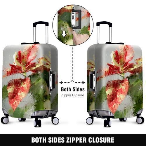 Travel Luggage Cover Suitcase Protector Scratch-Resistant Fit Not Included Suitcase Beautiful Flower XL-30-32in2
