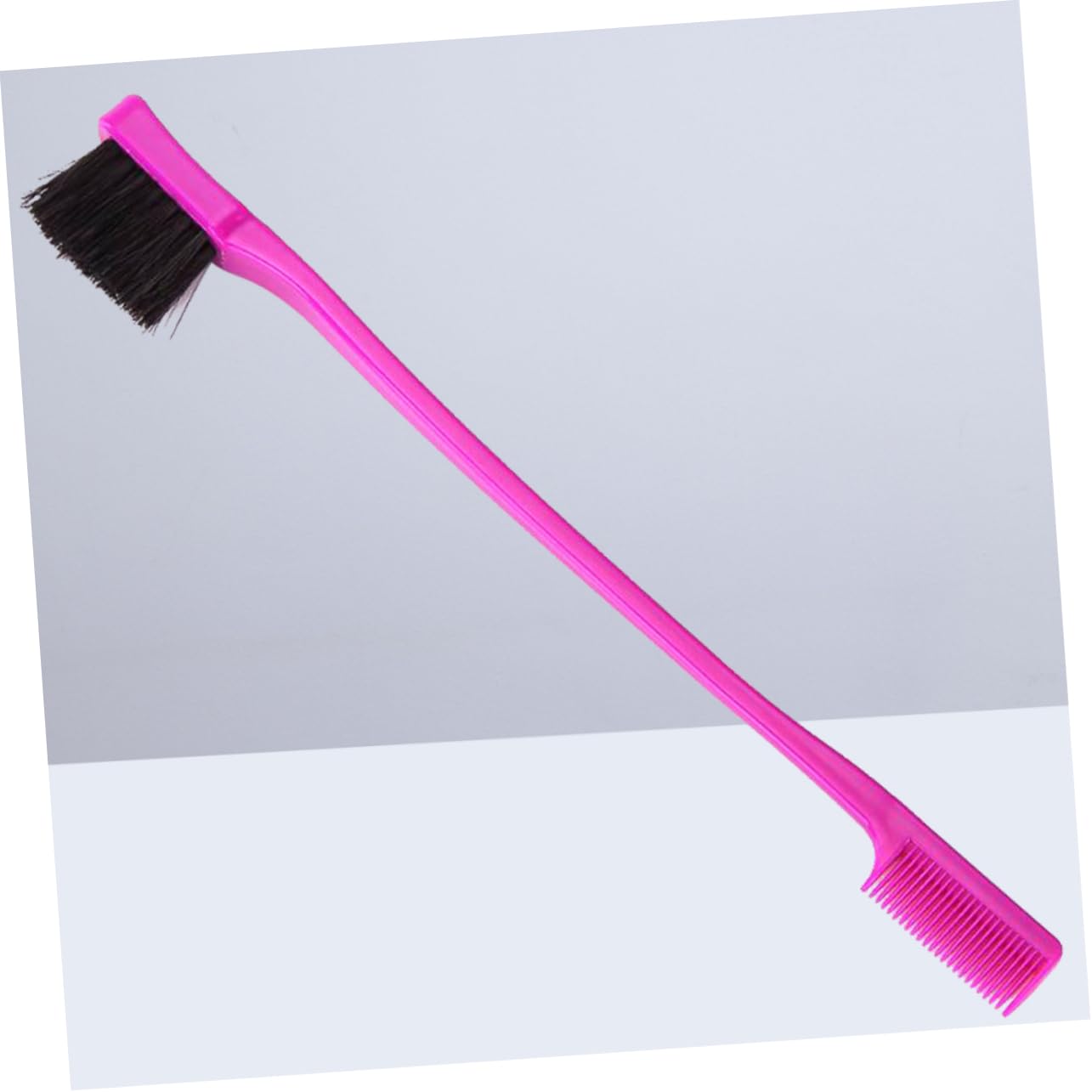 Beatifufu Double-sided Eyebrow Brush Comb Set 3pcs Makeup Tool Comb End for Polished Edges Gentle on Skin (rosy)