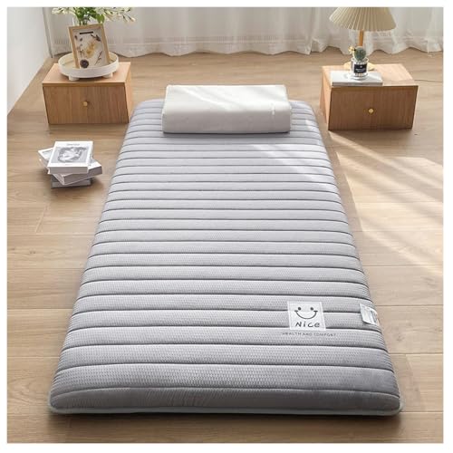 Colchón De Futón De Piso Japonés, Colchoneta Plegable para Dormir, Cama De Piso Transpirable, Colchoneta para Dormir, Colchón De Camping Enrollable Portátil Tatami, Colchón De Dormitorio (Color : D, ✅