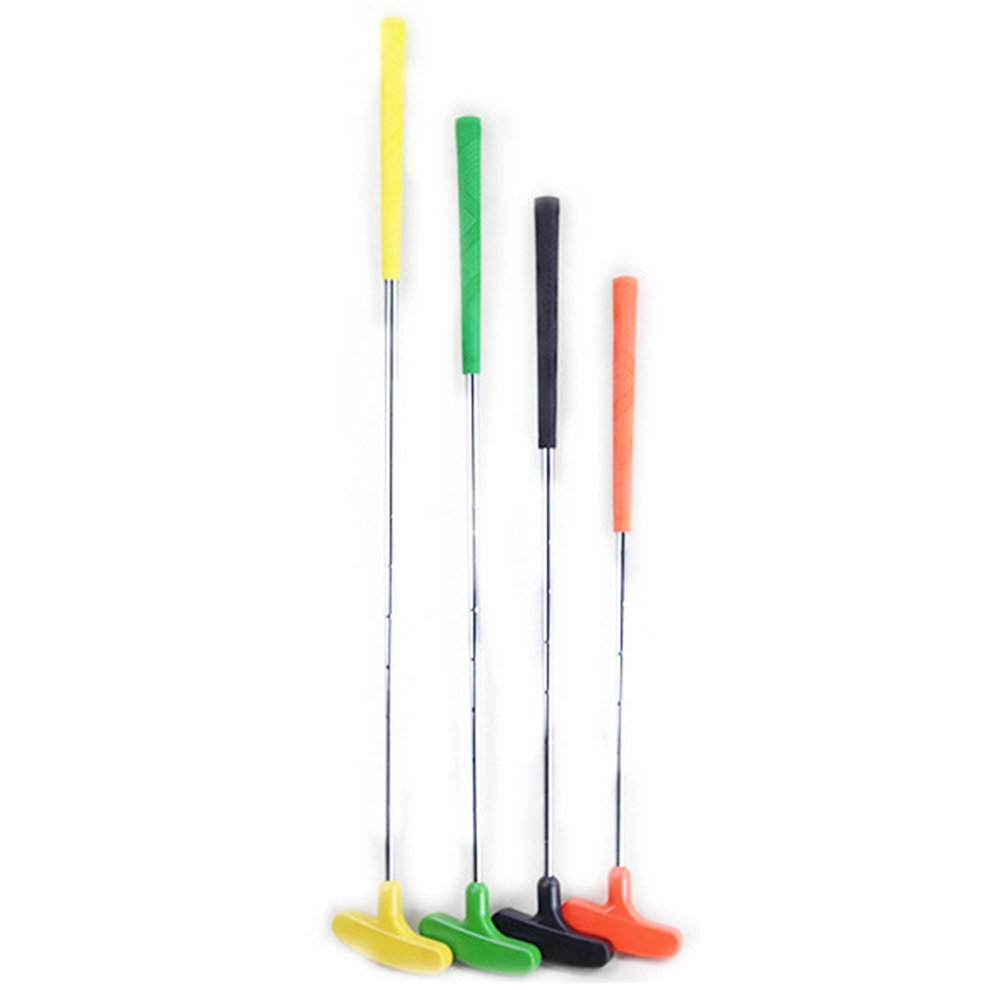 CRESTGOLF Mini Golf Putter For Kids,Junior Rubber Golf Putter Set, pack of 6pcs,Rubber Double Way Both Right Handed & Left Handed Kids Height,6 Colors for Your Choice -35inch