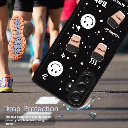 Image of amazon basics Back Case Cover Compatible for Samsung Galaxy M36 5G | Cute Fun Cartoon 3D Ball | Coffee Silicone Case | Camera Protection | Body Protection | Shock Proof | Color Black