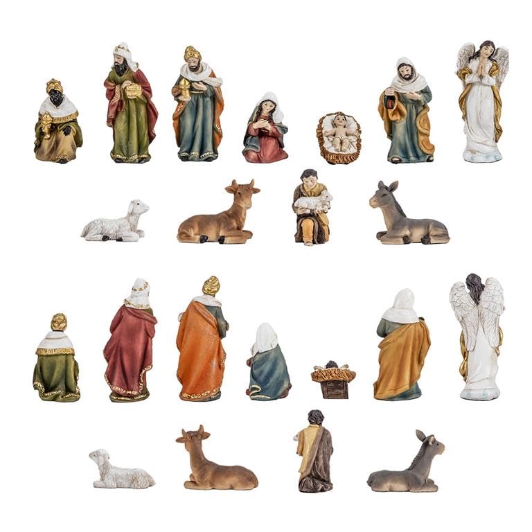 DRW Classic Mystery 11 Pieces 7cm with Portal in Resin Hand Painted 17 x 14 cm