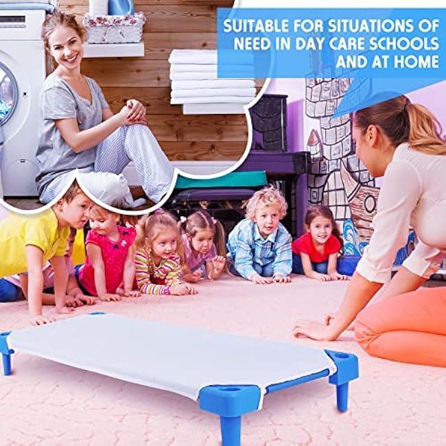 30 Pcs Daycare Sheets for Toddler & Preschool, Pure Cotton Breathable Fabric, White, Standard Daycare Cot Bed Fitted Sheet, 51.18'' W x 23.62'' L