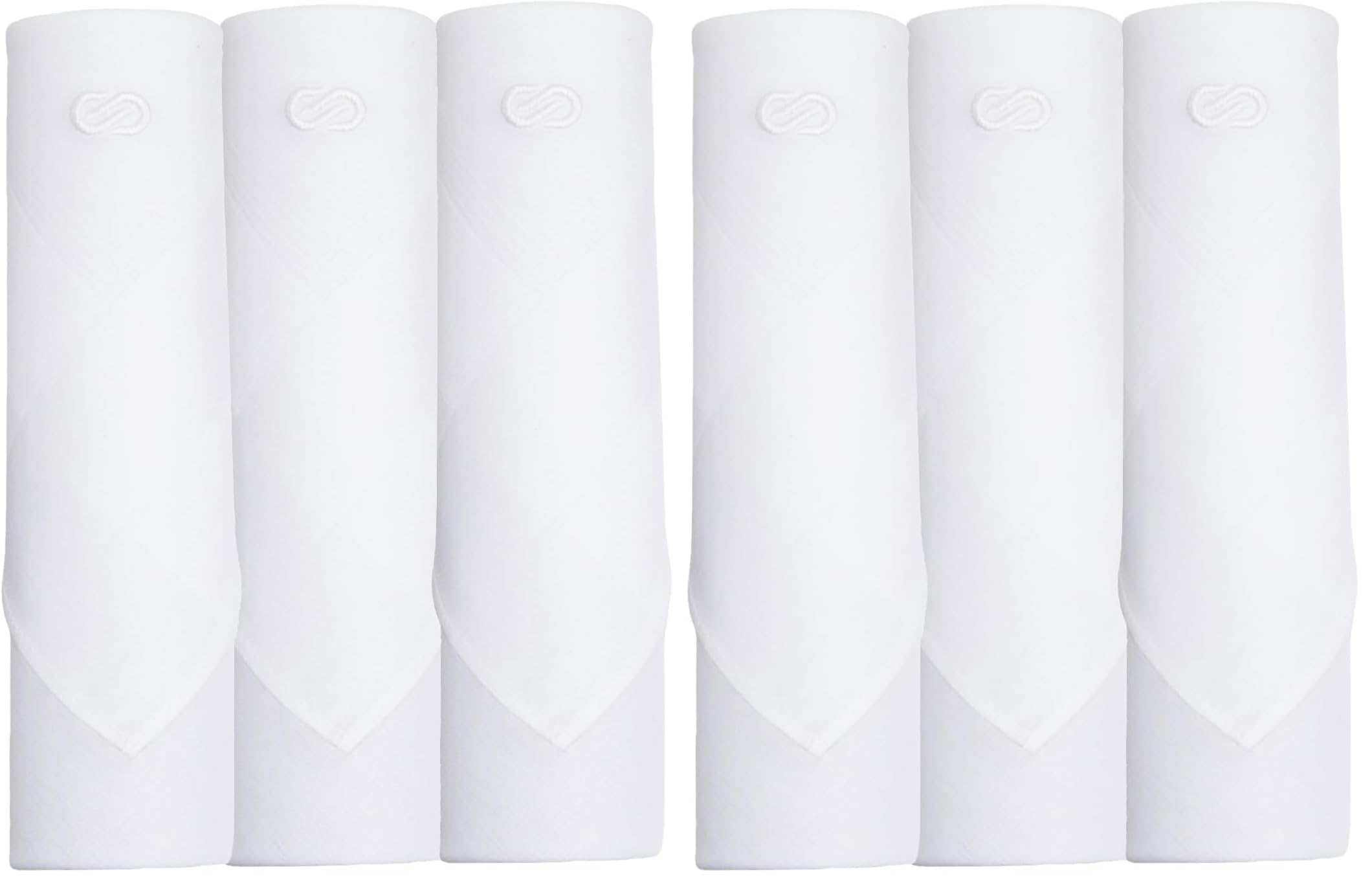 Symbol Premium Men's Cotton White Handkerchief (Available in Combo Packs)