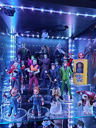 8 Pieces Large Acrylic Risers, 4" Wide Rectangular Tabletop Display Riser Shelf, Tiered Display Stand For Cupcake Stand Collectibles Display Retail Showcase #TOP3