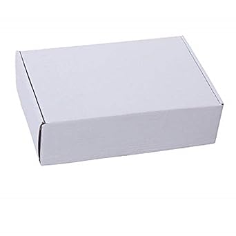 DCGPAC 3Ply White Corrugated Flat Box For Packaging 6x6x2 In Pack of 100