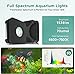 Lominie LED Aquarium Light, Full Spectrum Fish Tank Light, Clip on Freshwater Planted Light Adjustable Gooseneck for Freshwater Coral Fish Tanks, Dimmable Nano Refugium Tank Light Supports Remote Wifi