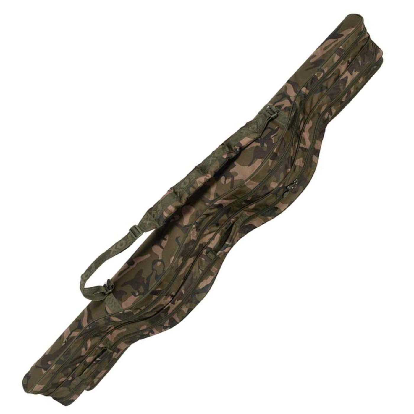 Fox Camolite 12ft 4 Rod Hardcase - Rutentasche, Rutenfutteral, Angeltasche, Zubehörtasche, Tragetsche für Karpfenruten