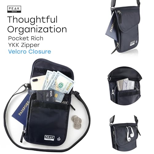 Travel Companion Combo - Hidden Travel Money Belt + Neck Wallet (Gray, Bundle)4