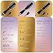 Professional Dual Voltage Blowout Hair Dryer Brush for European Travel 110V-120V/220V-240V, Black Gold Dryer and Volumizer, Hot Air Brush for Women, 2.4 INCHES Oval Shape