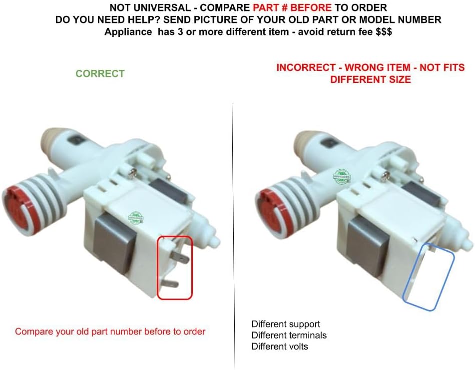 DP025-272 CKD25-272X compatible with GE Dishwasher Pump Drain Asm fits old number DP025-272