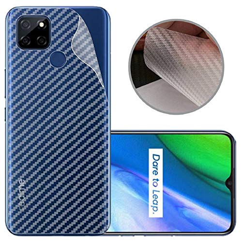 Image of Compatible with Oppo Realme V3 Back Screen Protective Film Carbon Fiber Skin Transparent Screen Guard Sticker