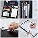 BEOTIWAD PU Leather Padfolio Folder Clipboard Portfolios Organizer Conference Document Organizer with Business Card Holder Storage Clipboard Writing Pad,Purple Lavender