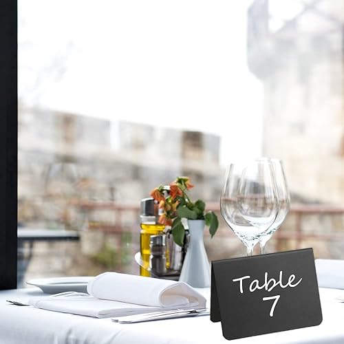 Miniatura 4 de YXQ Paquete de 15 mini letreros acrílicos, pizarras pequeñas en forma de V de 4 x 3 pulgadas, para bodas, fiestas de cumpleaños, letreros de tablero