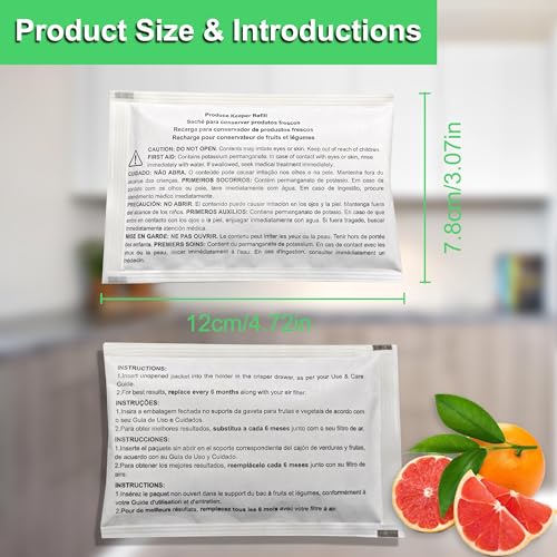 Image of Refrigerator Produce Preserver Replacement for Frigidaire FRPAPKRF2PK FRPAPKRF Pure Air Produce Keeper (8)