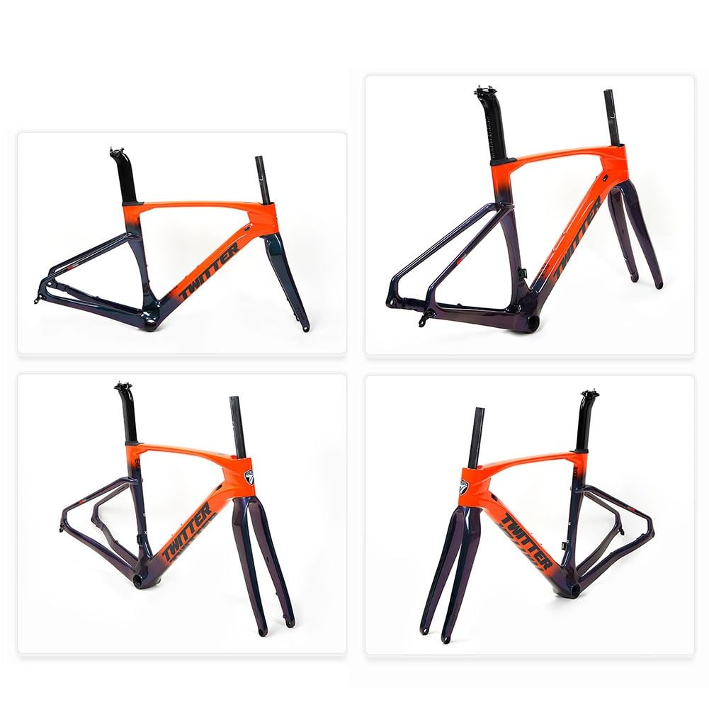 Amazon.co.jp: ロードバイクフレーム カーボンファイバー フレーム