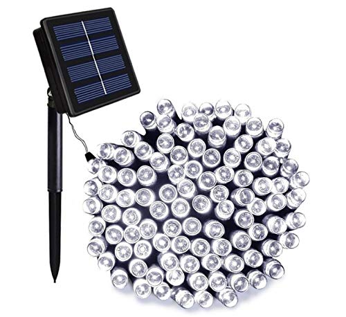 ORA LED Solar Powered String Lights, 200 LED’s, 112 ft., Waterproof, Dusk/Dawn Sensor, Perfect for Holiday, Christmas, Indoors, Outdoors, Home, Garden, Lawn, Patio, Wedding, Decorative Landscape