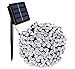 Ora 200 LED Solar Powered String Lights with Automatic Sensor, Black, 112 ft
