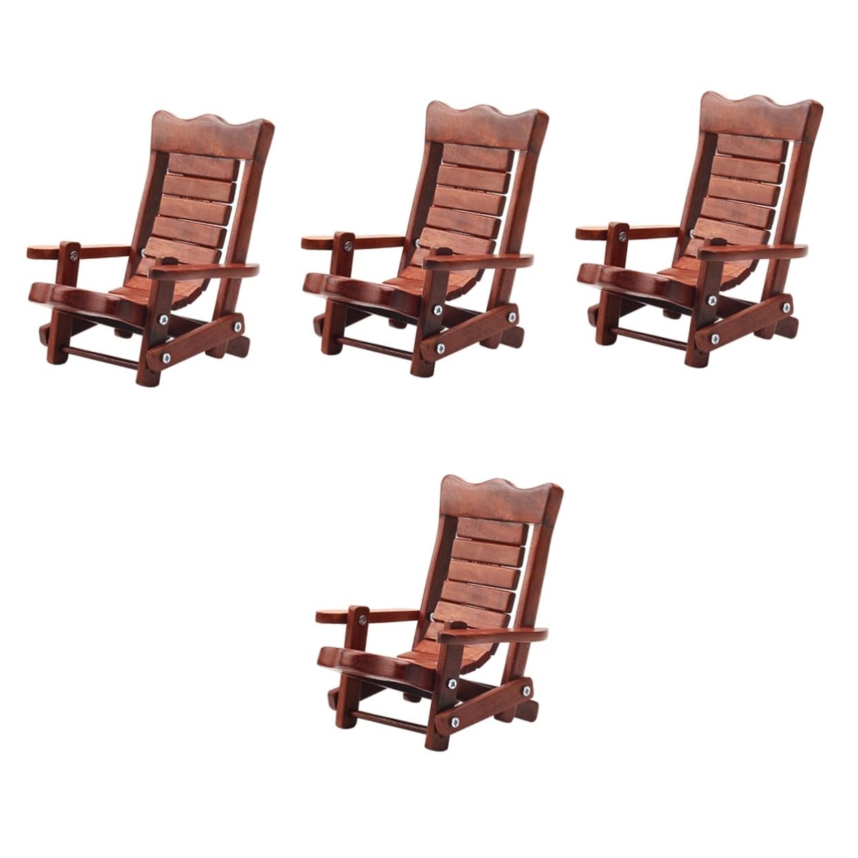 DOITOOL 4piezas Soporte De Teléfono De Madera para Escritorio Soporte Decorativo para Teléfono Móvil para Ver Videos y Realizar Videollamadas Compatible