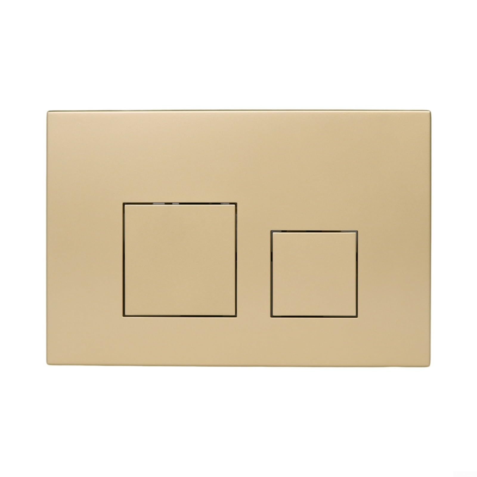 Doppia piastra di risciacquo per Geberit Sigma01 Sigma20 Sigma21 Sigma30 Sigma50 UP300 - Piastra di risciacquo con bottoni, telaio cromato (oro)