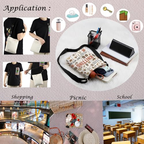 Image of MNIGIU Funny Yarn Gift Knitting Tote Bag Knitting Lover Gift Yarn Storage Bag Knitter G-ift Crochet G-ift