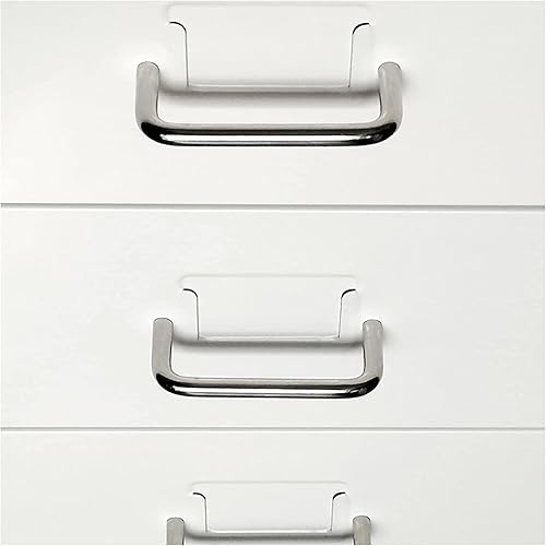 Miniatura 5 de Archivador delgado con cerradura, archivador móvil de metal de 5 cajones para tamaño legalcartaA4, gabinete de almacenamiento de oficina,