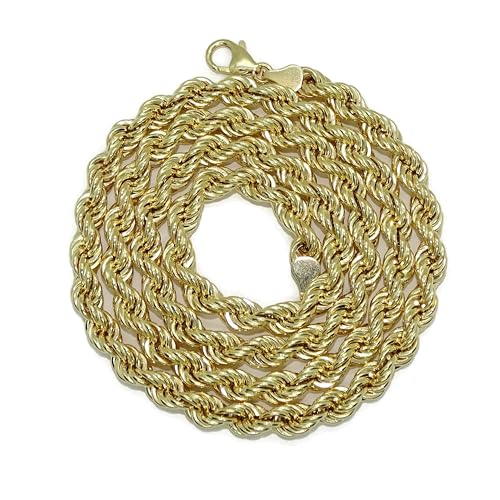 Never Say Never Cordón de oro amarillo de 18k de 6.5 mm de ancho y 66cm de largo. Peso, 24.70 gr de oro de 18K. Joya para hombre o mujer oro 18k