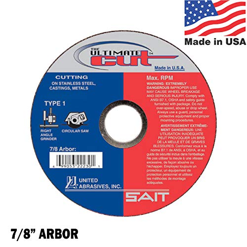 SAIT Abrasive Cut Off Wheels Type 1 (41) Ultimate Cut 4-1/2
