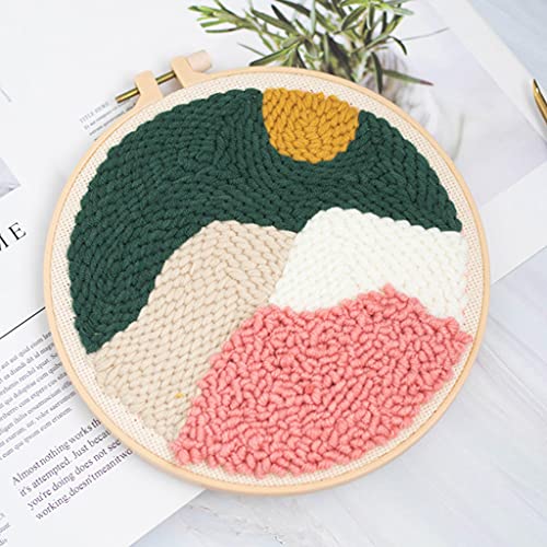 P Prettyia 刺繍スターターキット パンチニードルキット