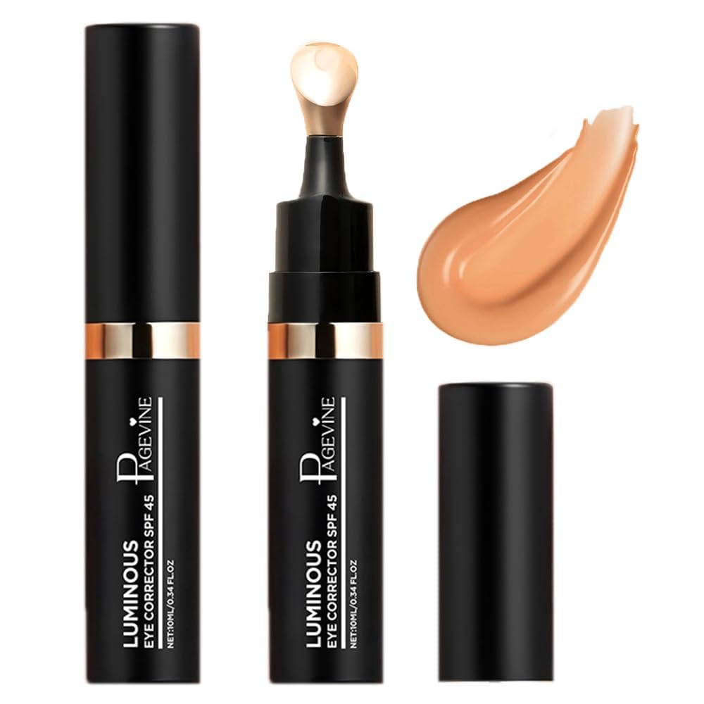 Luminous Eye Corrector SPF 45, Hydrating Under Eye Concealer & Brightener for Dark Circles Blemishes & Spots