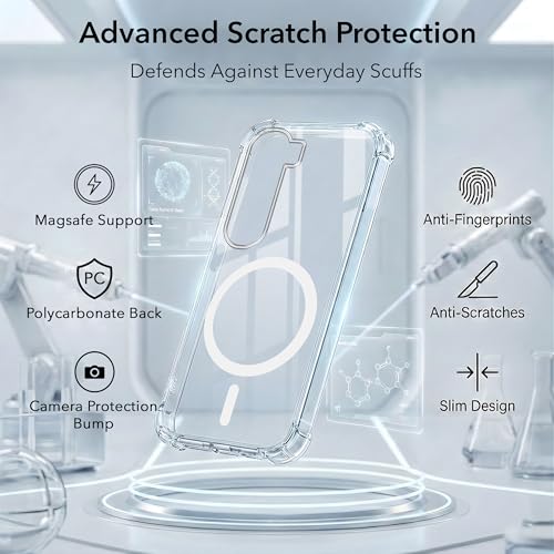 Image of Jkobi Shockproof Crystal-Clear Back Cover for Vivo Y31 5G (Magsafe Wireless Support | Drop & Camera Protection | Hard Polycarbonate)