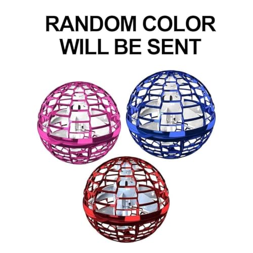 Image of Doshii USB Rechargeable Built-in RGB Lights 360 Rotating Magic Controller Flying Ball Boomerang Magic Balls Flying Spinner Fidget Toys- Blue