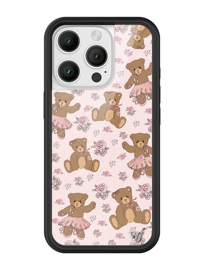 Image of Wildflower Cases - Compatible with iPhone 16 Pro | Protective Bumper, 6.5ft Drop Test Certified, Women Owned Small Business | Bear-y Ballet
