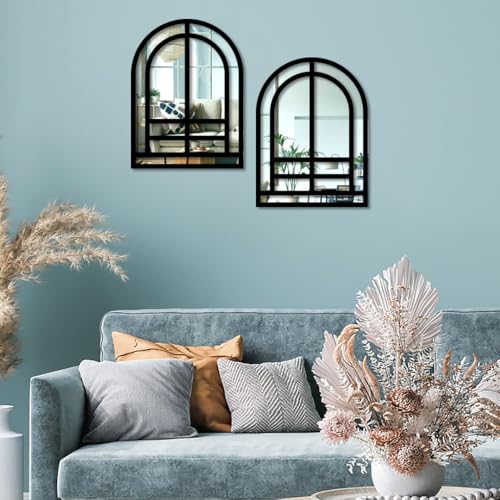 Image of Sehaz Artworks Home Decoration Items for Living Room | Jharokha Wall Decor Items for Living Room | Decorative Mirror for Wall Decoration | Wall Decor Items for Bedroom | Wall Hanging Decoration