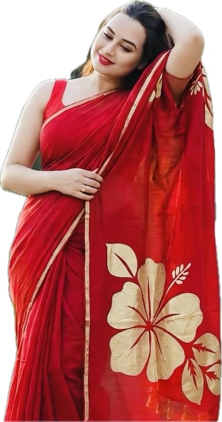 Women's Mul Cotton Saree with Tassels | Soft Mulmul Saree | Woven Stripes & Zari Line | 5.5 Metres - Without Blouse-picture-29