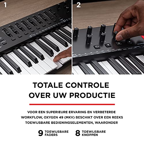 M-Audio Oxygen 49 V – 49-toetsen USB MIDI Keyboard Controller met Beat Pads, Smart Chord & Scale Modes, Arpeggiator en… - Image 5