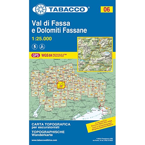 Val di Fassa. Dolomiti fassane 1:25.000 [Lingua inglese]: 06