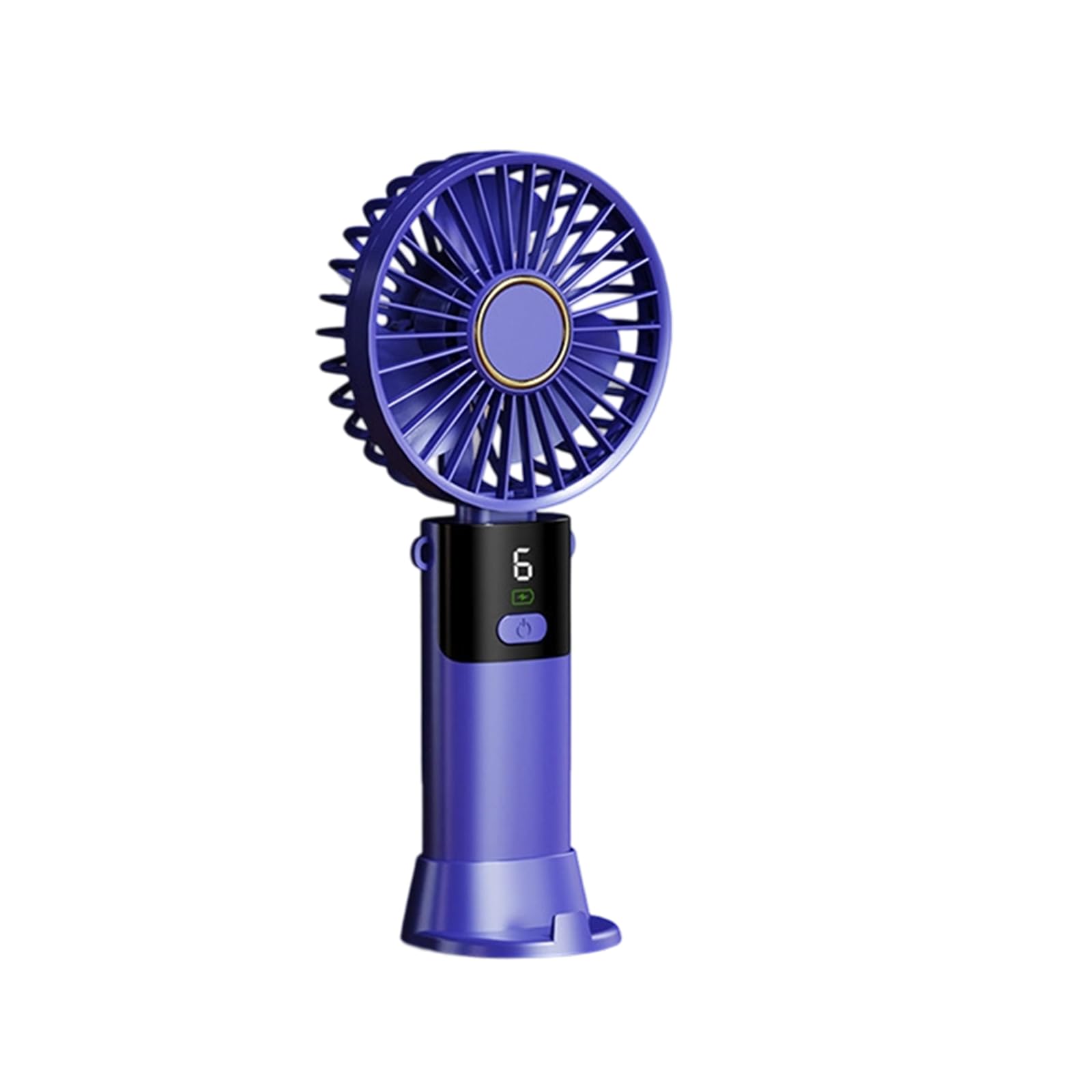 TAZIZI Quiet Handheld Fan 5 Speed Small Cooling Desk Fan USB Rechargeable Table for Indoor Travel Desktop