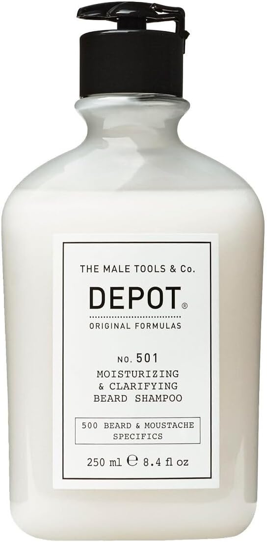 DEPOT No.501 Moisturizing & Clarifying Beard Shampoo 250 ml