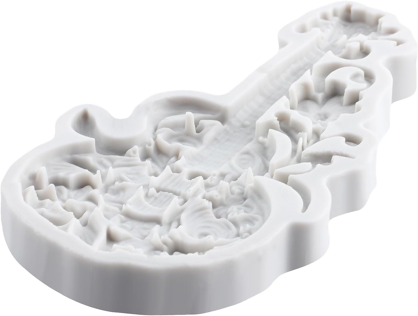 Guitar Polymer Clay Mold Flower Guitar Silicone Molds for DIY Craft Epoxy Resin Casting Polymer Clay Tools Crafts Air Dry Jewelry Making