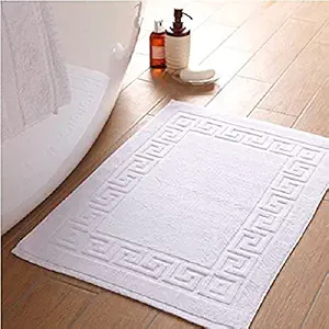 AYUS 780 GSM Pure Cotton Bath/Door Mat Luxury Hotel & Spa Quality, Ringspun Cotton, Maximum Softness & Absorbency 30 x 20 (in Inches)/(51 x 76 cm)(White)