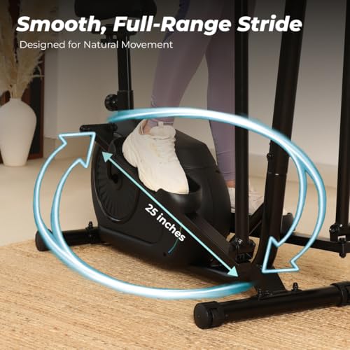 Image of Cult SmartCrossNeo Magnetic Elliptical Trainer | 4Kg Flywheel | Max Weight: 130Kg | Home Use Cross Trainer - Black