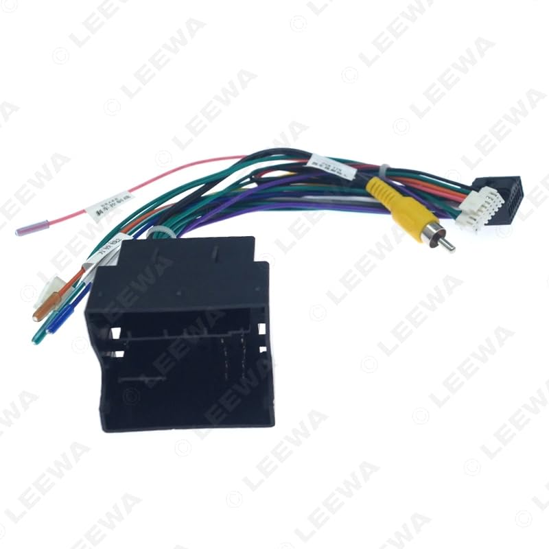 Car for Audio 16PIN Andriod Player Power Calbe Adapter with Canbus Box for Volkswagen Golf 7 for Skoda Stereo Plug Wiring Harness - (Color Name: Harness CANBUS Box)