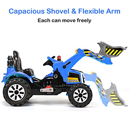 image for Costzon 12V Battery Powered Kids Ride On Excavator, Electric Truck wit