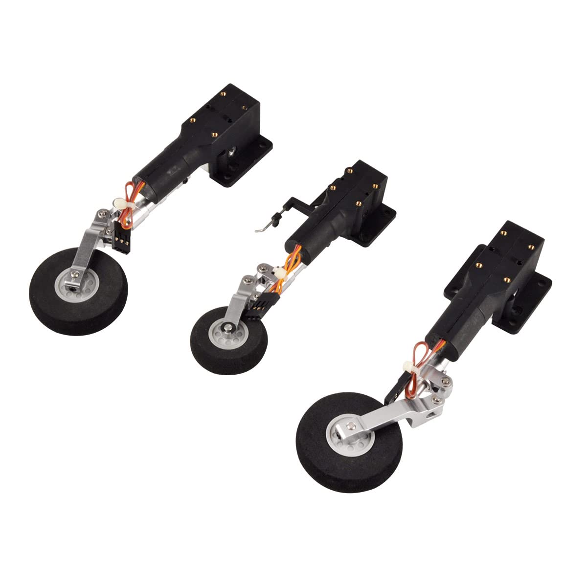ABZEKH Accessori droni Carrello di atterraggio retrattile con ruote for aeroplano modello RC da 3 kg