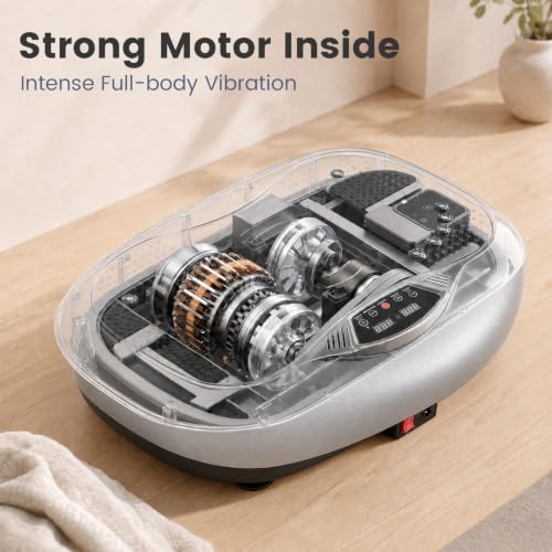 Image of Natini Vibration Plate Exercise Machine - Power Vibrating Plate for Lymphatic Drainage,Whole Body Workout Machine for Women Weight Loss Home Fitness,