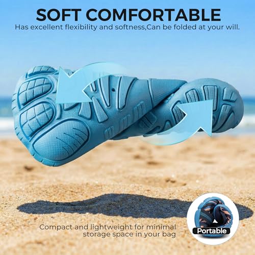 Image of SEEKWAY Barefoot Water Shoes for Kids - Wide Toe Box and Quick-Dry Sand Shoes Toddler for Hiking Swim Beach Pool Kayak Sport Accessories, Camping Essentials Must-Haves for Boys Girls Sizes