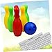 WHAMVOX Boy Girl Plastic Bowling Toy Set Lightweight Fun for Boy Girl Includes Ball Pins and Scorecard for Games and Skill Development
